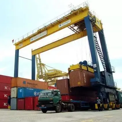 RV Bali Cargo logistics warehouse with containers ready for shipping